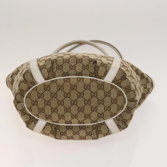 GUCCI GG Canvas Abbey Tote Bag 2Set Beige Gold Auth BA2173 - Picture 13 of 16